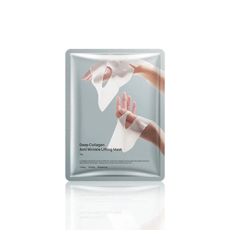 Single piece 28ml collagen anti-wrinkle moisturising facial mask for all skin types
