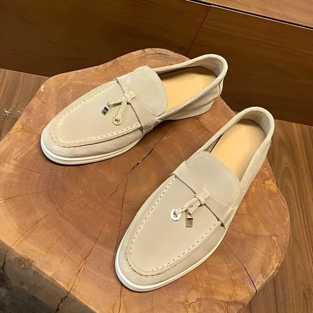 Men's high-top slip-on loafers in black with a round toe and rubber sole on a white background.