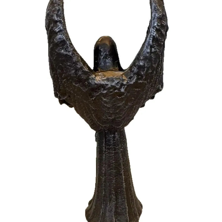 Dark angel statue resin ornament measuring 17cm tall on a display surface.