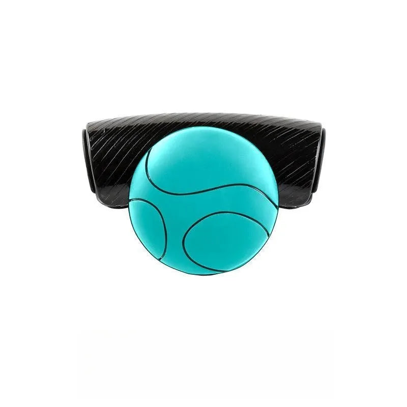 Black and blue silicone steering wheel assist ball with metal bearing for single-hand control