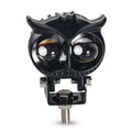 Motorcycle Owl Lens Two Color Spotlight LED dual white amber aluminium alloy housing 25W