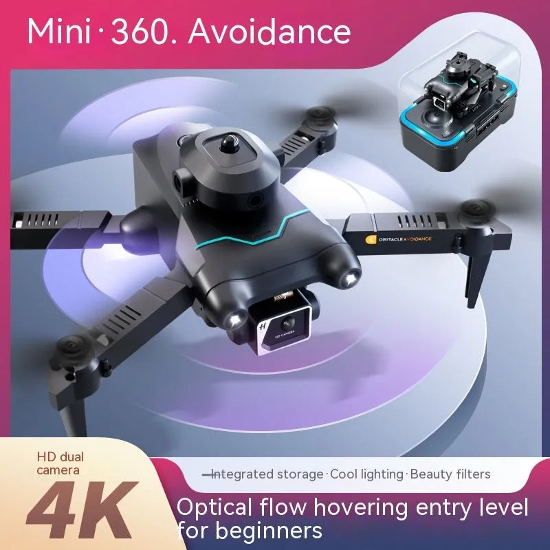 S96-black four-axis drone with obstacle avoidance and 4K camera for aerial photography