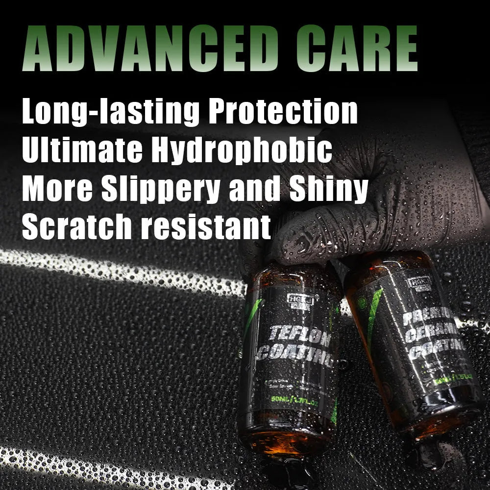 Car crystal coating paint curing ceramic coating 30ml bottle with cloth and sponge