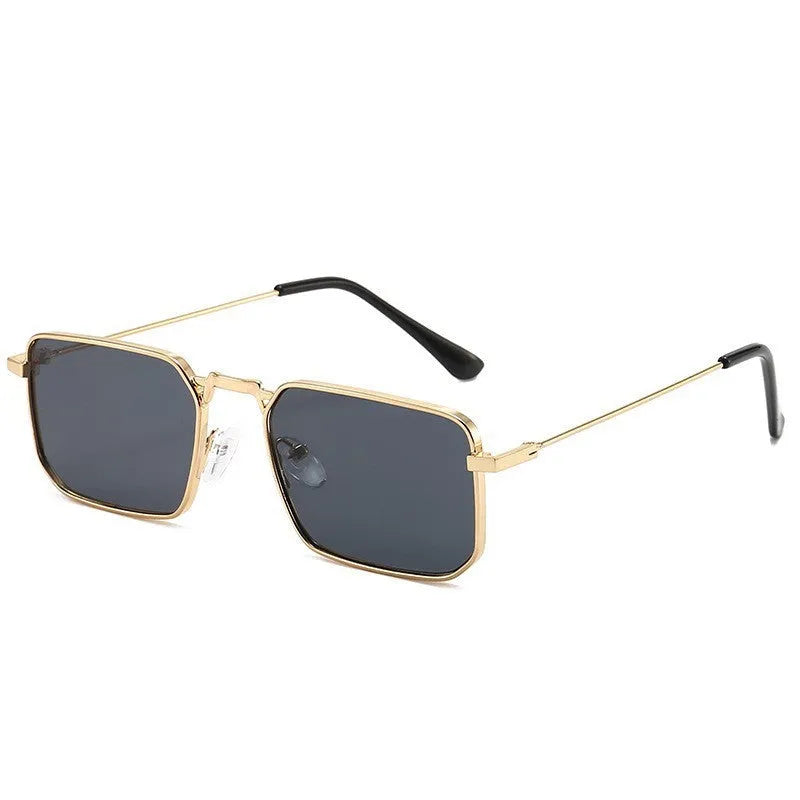 Square frame men's sunglasses with steampunk styling in multiple colour options