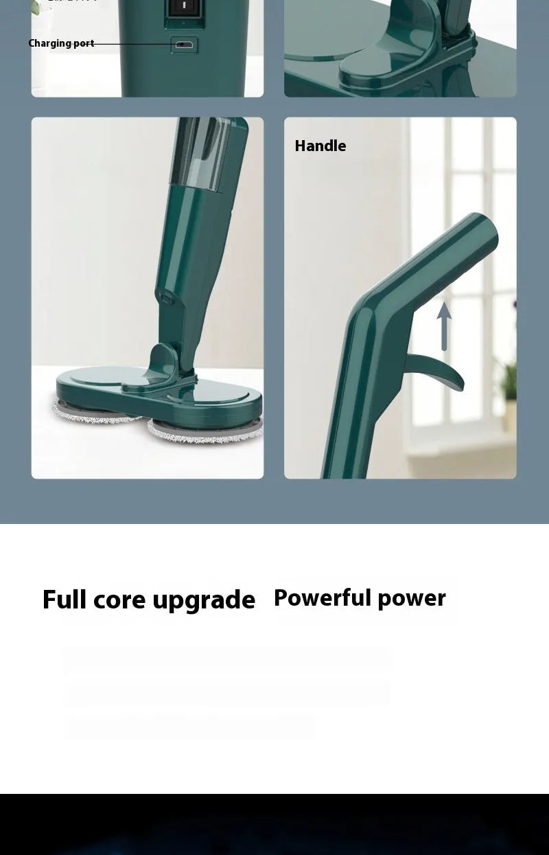 S5 Green cordless wireless sweeping and mopping all-in-one floor cleaning machine