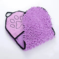 62x23cm pet bath robe towel in blue, grey, purple, and red colour options