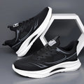 Men's low-top casual sneakers with mesh upper and rubber sole in multiple colour options