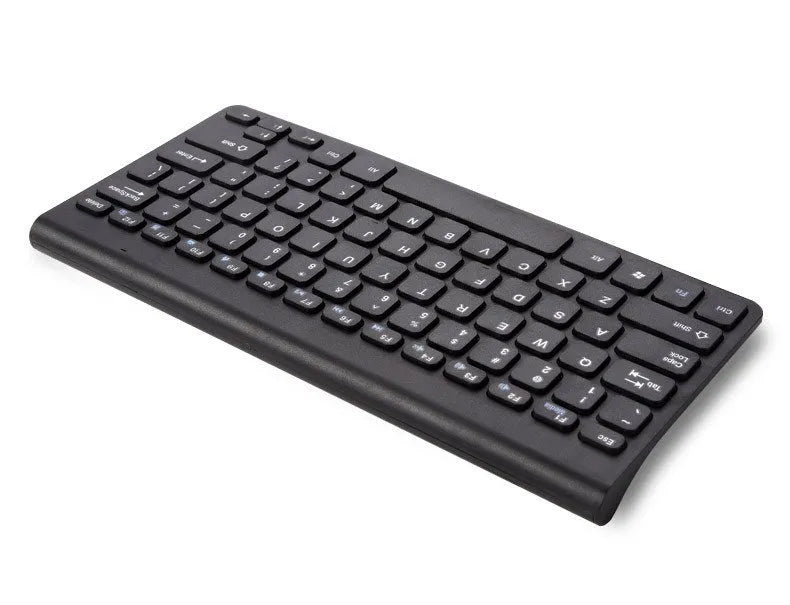 Black wireless keyboard and mouse set with 4G connectivity on desk