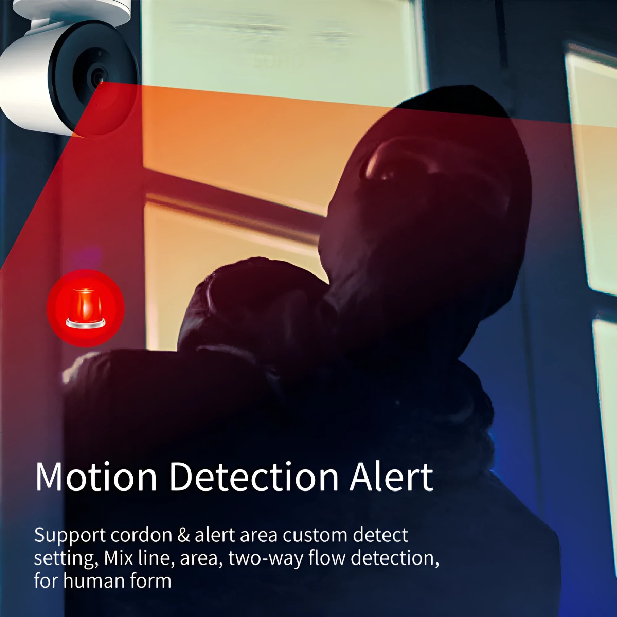 Smart WiFi indoor security camera with 1080P HD video and 355-degree rotation for home monitoring