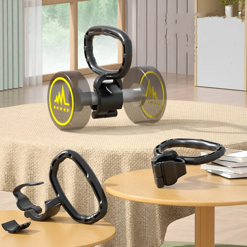 Black PP adjustable kettlebell handle with 21x19cm dimensions for home strength training
