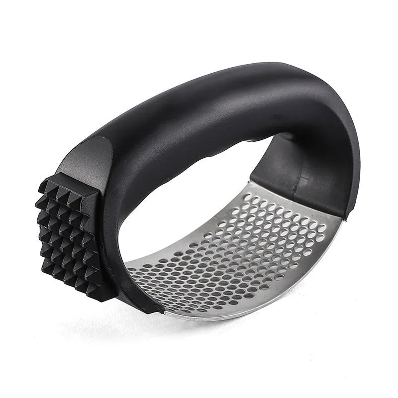 304 stainless steel garlic press with PP handle in green colour