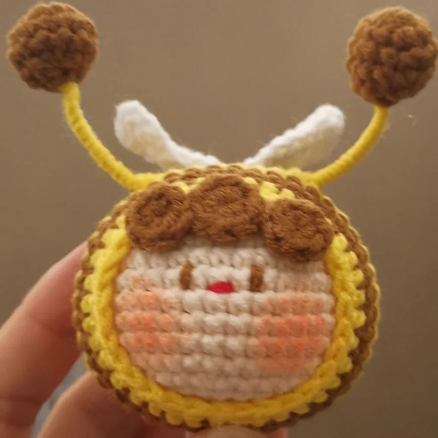 Handmade crocheted bee colony plush pendant for woolen dolls in Style 1 or Style 2