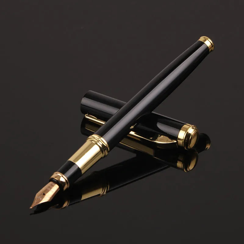 Red and black metal ballpoint pens with 0.5mm Iridium tips for business and student writing