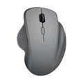 Wireless computer mouse with USB charging cable in black or grey colour