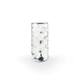 Crystal table lamp teardrop shape rechargeable night light with acrylic shade and touch control on bedside table creating warm glow