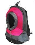 Breathable nylon pet backpack for small dogs and cats under 20 kg, available in seven colours and sizes L and S