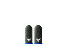 Green game thumb sleeve with silver fiber ring-spun yarn and 3M reflective logo for sweaty hands