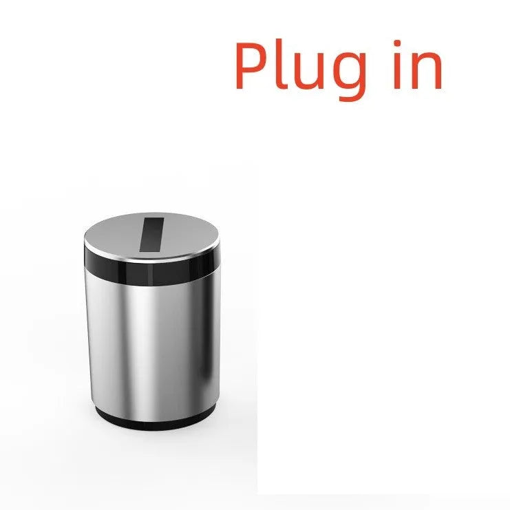 Grey intelligent induction ashtray with automatic lid for car or home use