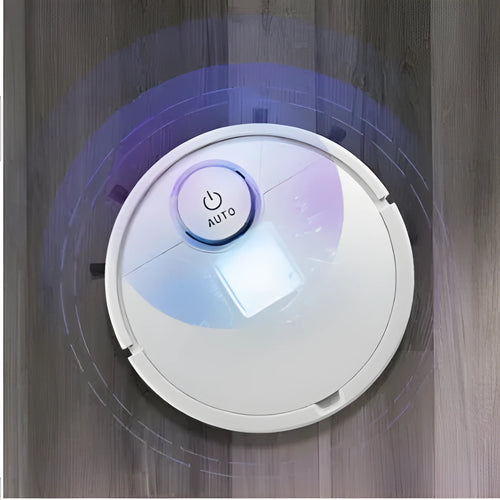 Automatic floor sweeping robot with compact design for home cleaning