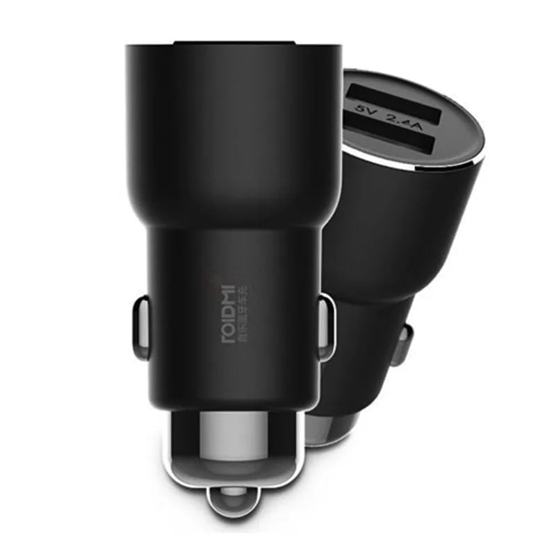 Black Ruimi 3S Music Bluetooth Car Charger with dual USB ports
