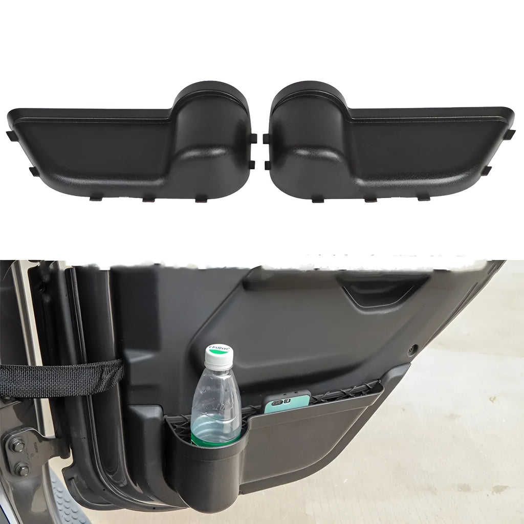 Black ABS car door storage box for Jeep Wrangler JK and JL models 2011-2020