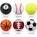 Golf practice ball with soft touch and seamless dimple design in a random colour style