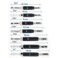 Black high speed steel hinge drill bit with hexagon handle for woodworking door and window hinge positioning