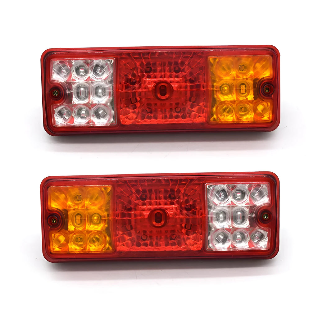 Black semi-closed electric tricycle taillight for 12V and 48-60V systems.