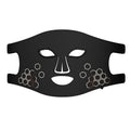 M01 Black infrared four-colour LED photon mask with neck care panel for home skincare.