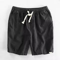 Casual cotton linen shorts in a straight leg cut available in multiple colours.