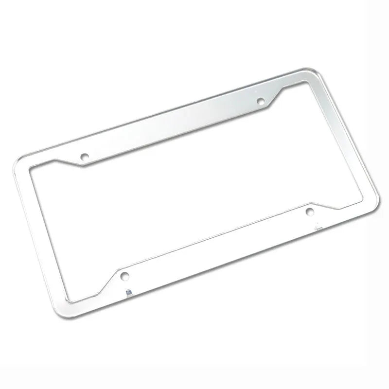 Aluminium alloy vehicle licence plate frame in black, grey, silver or stainless steel finish