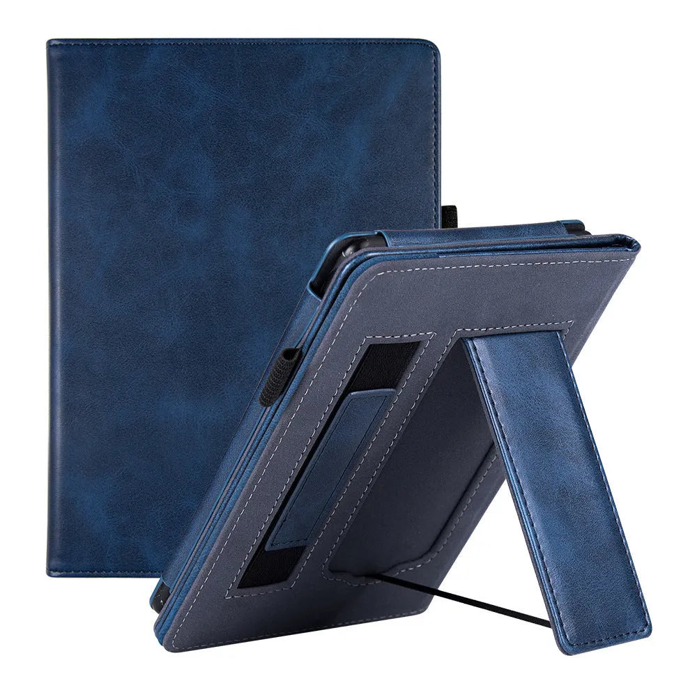 Kindle Paperwhite 5 leather case with built-in wrist strap in assorted colours