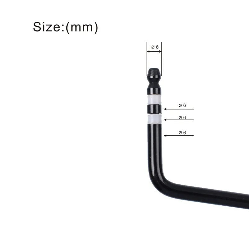 Guitar tremolo bar in black, blue, gold, and silver chrome finishes showing direct plug-in end.