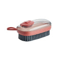 ABS automatic liquid cleaning brush with ergonomic handle for household shoe and laundry applications