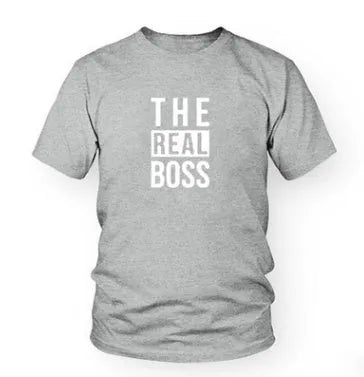 Men's loose fit round neck t-shirt on a hanger, showing short sleeves and a blank front for custom printing.