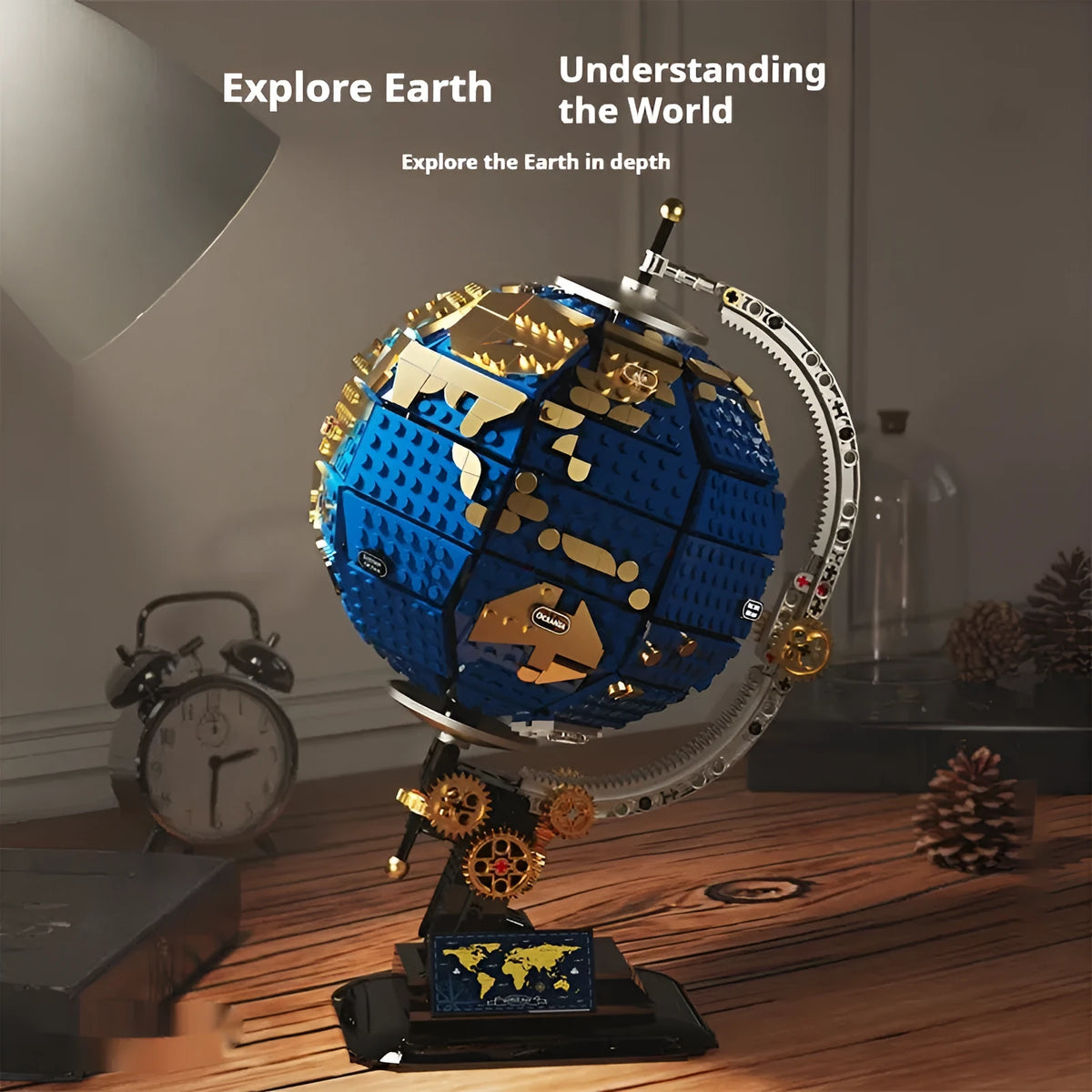 T1008 Discovery Series Earth Instrument small particle plastic building blocks set in colour box for ages 15-35
