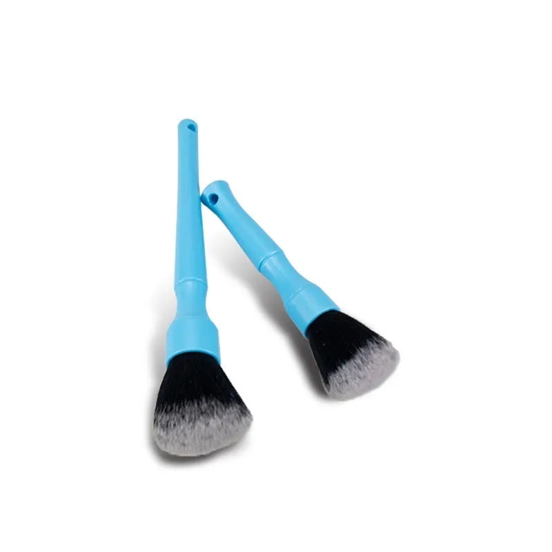 Car detail brush with soft nylon bristles for interior cleaning, DT Short black handle