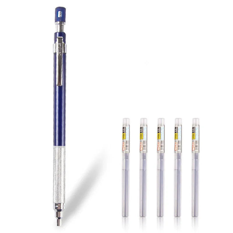 Low centre of gravity 0.5mm HB mechanical pencil in black for student writing
