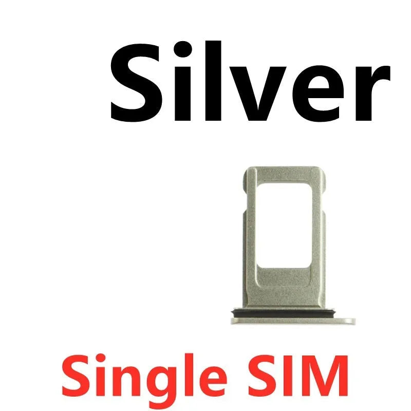 Aluminium alloy SIM card tray for Apple iPhone with electroplated finish and SIM card slot cutout