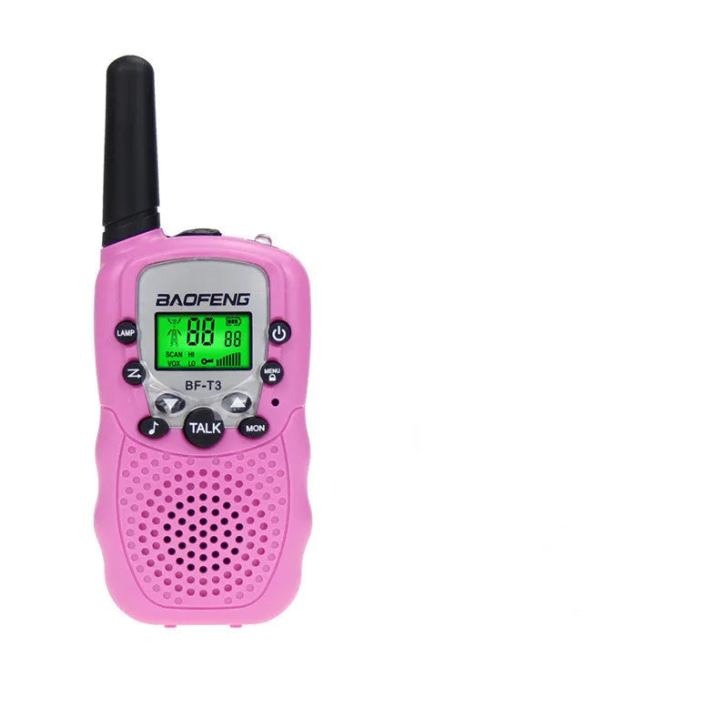 Pair of children's walkie talkies handheld radios in multiple colour options