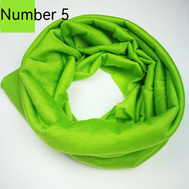 Seamless polyester tube sports headscarf in multiple colours for outdoor activities