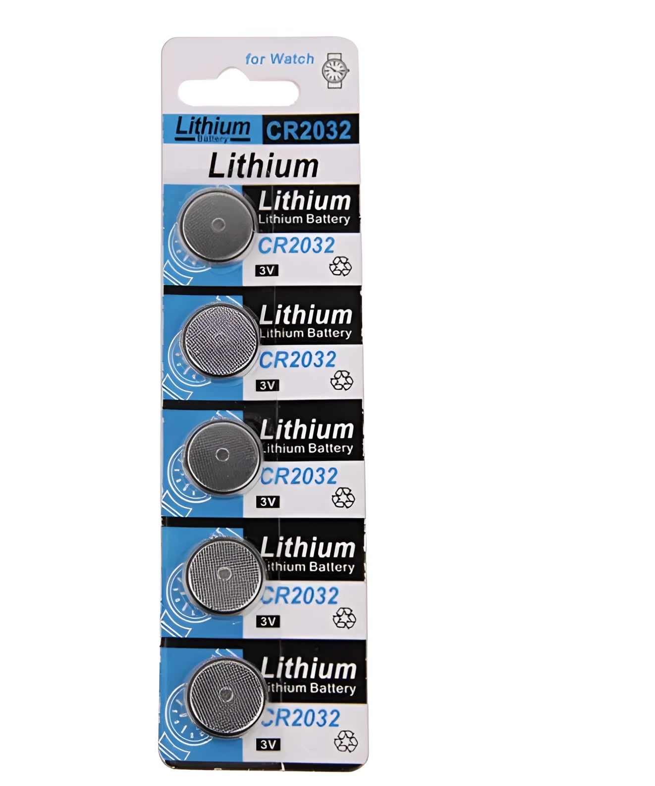 Pack of 5 CR2032 3V lithium button batteries for electronic scales and remote controls