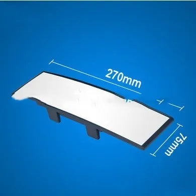 Curved blue filter rearview mirror for cars with clip-on installation and wide-angle design