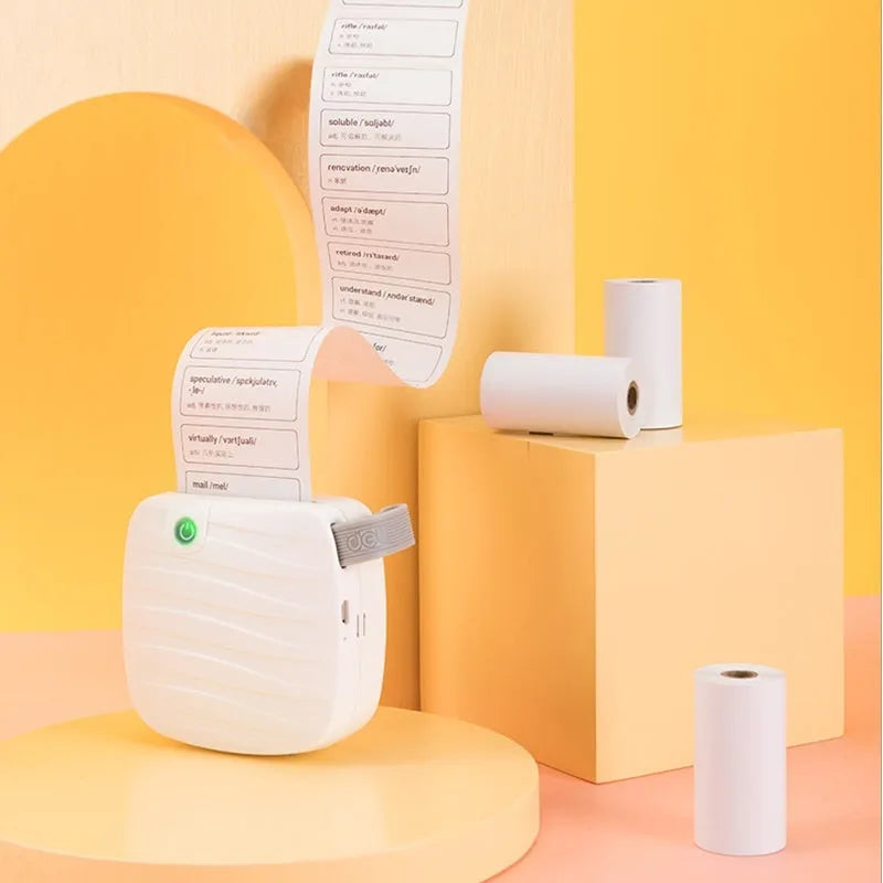 Three rolls of 57mm wide by 30mm diameter thermal paper for small printers in a box.