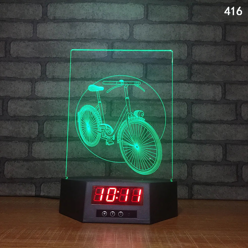 Blue dolphin 3D night light with LED glow on wireless charging base