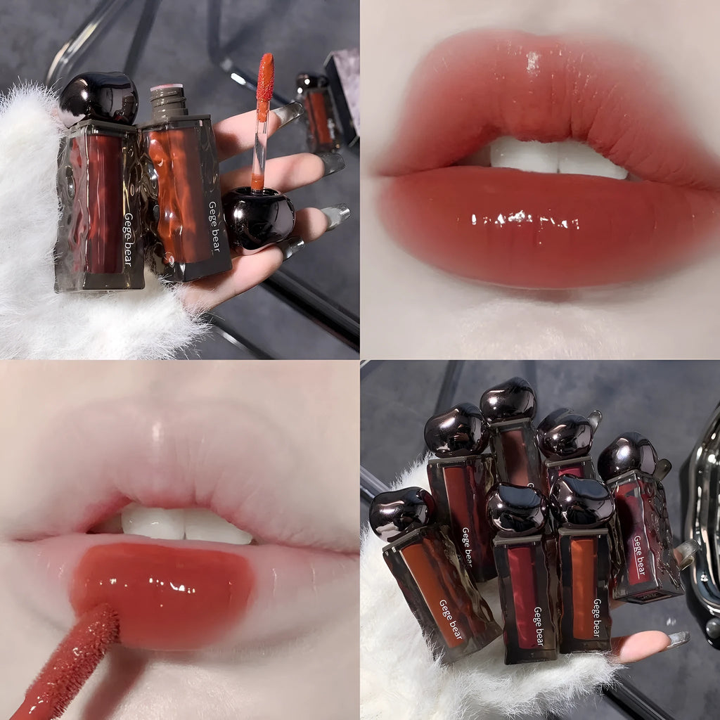 Glacier Lava Lip Lacquer mirror lip gloss in seven colour options with water light formula
