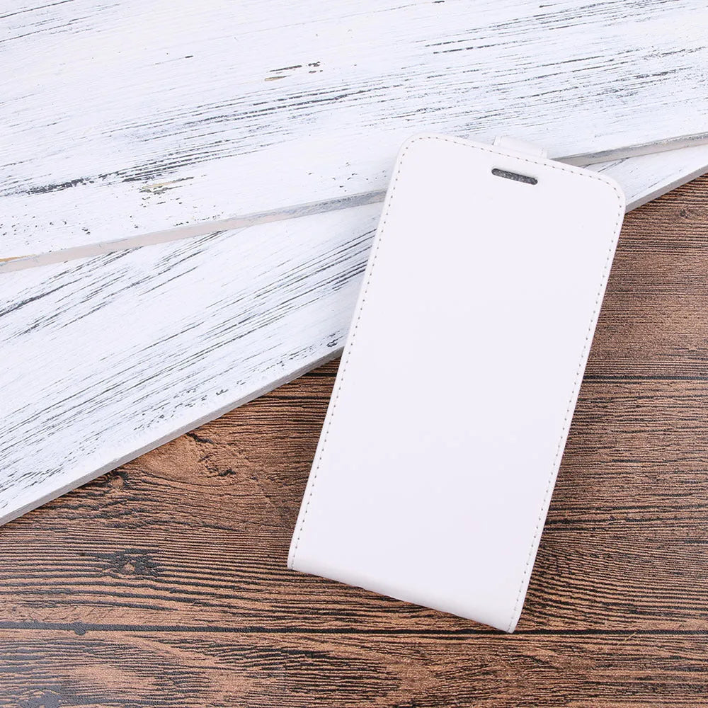 Huawei Honor 7X leather wallet phone case in a choice of colours showing card slots and crazy horse texture.