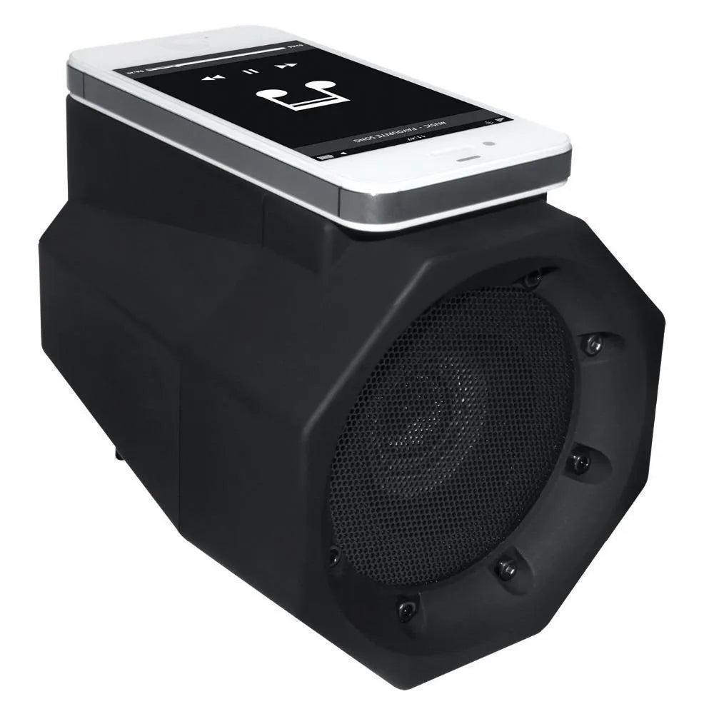 Black mobile creative mutual inductance speaker, 122x100x100mm, with USB, 3.5mm jack, 3W output