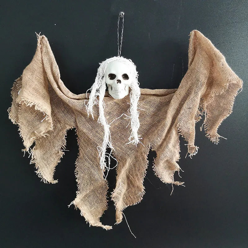 Halloween skull decoration bleeding horror cloth hanging 30x35cm corpse pattern