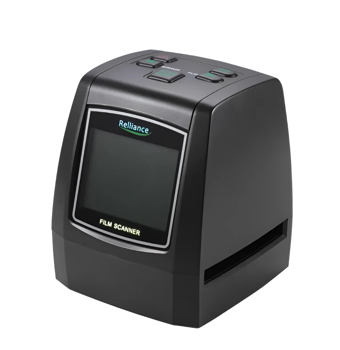 High resolution USB film negative and slide scanner with LCD screen on a desk